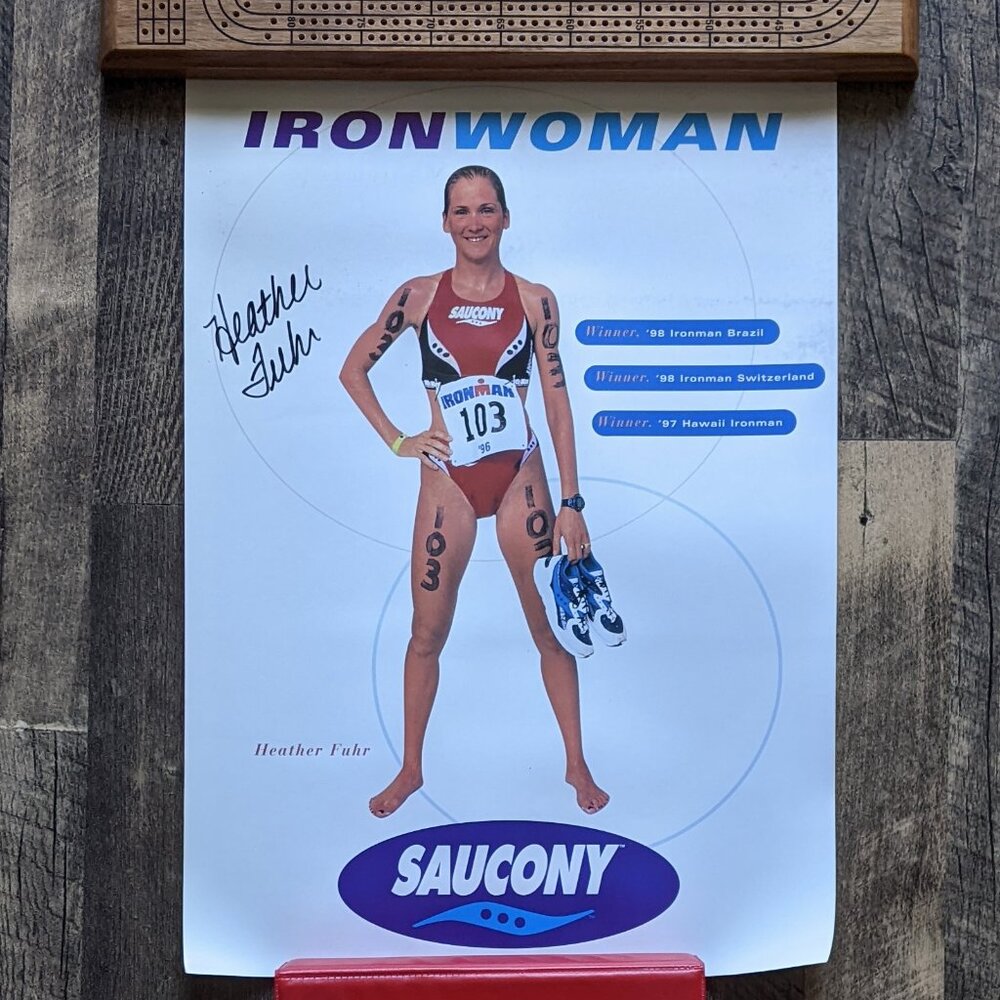 Ironwoman Heather Fuhr Poster Saucony Ironman Signed